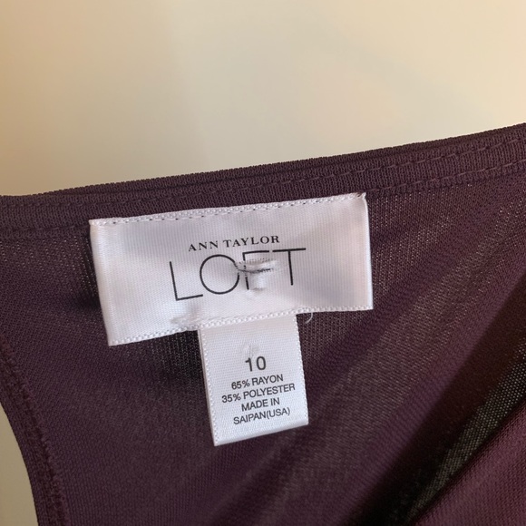 Ann Taylor Loft Maroon Dress - Picture 4 of 5